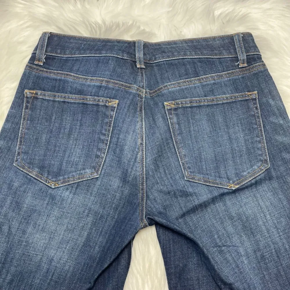 Talbots Flawless Girlfriend High‎ Rise Jeans Dark Wash Sz 4